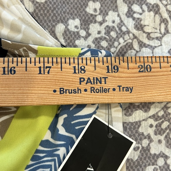 Alfani Women's Sleeveless Top, Size M, Boho, Tropical, Geometric NWT - Picture 5 of 6